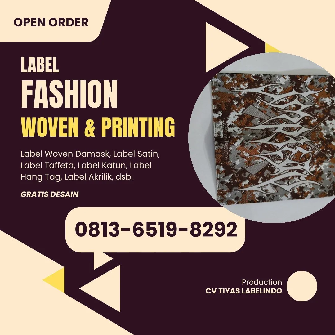 Cetak Label Baju Ketapang, 0813-6519-8292 (WA)