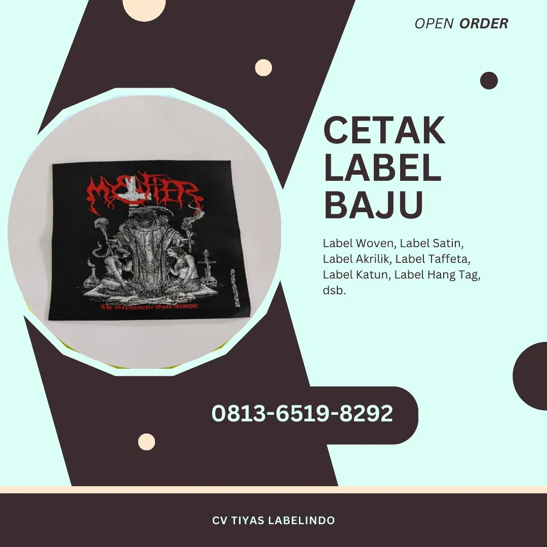 Cetak Label Baju Kubu Raya, 0813-6519-8292 (WA)