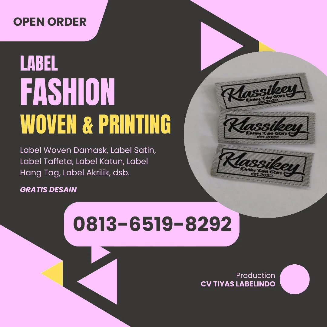 Cetak Label Baju Mempawah, 0813-6519-8292 (WA)