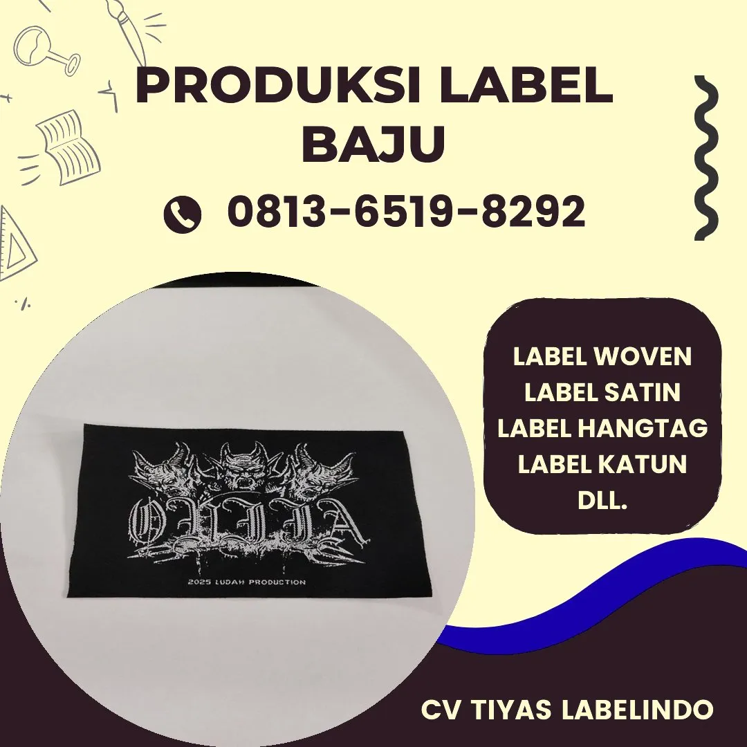 Cetak Label Baju di Mempawah, Label Woven Mempawah, Bikin Label Baju Mempawah, Pembuatan Label Baju Mempawah, Pesan Label Merk Baju Mempawah Cetak Label Mempawah, Label Baju Terdekat Mempawah