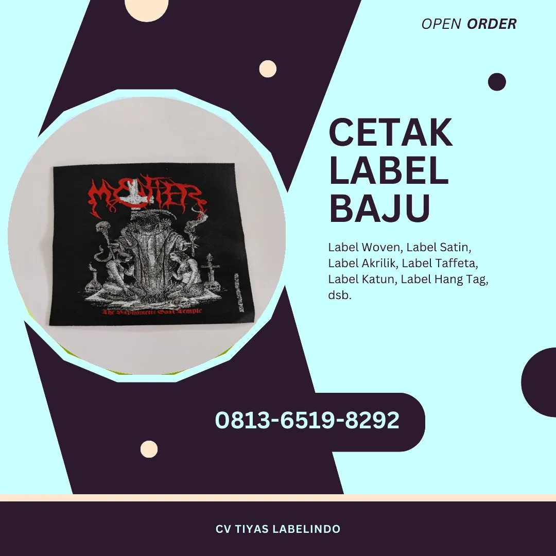 Cetak Label Baju Sambas, 0813-6519-8292 (WA)