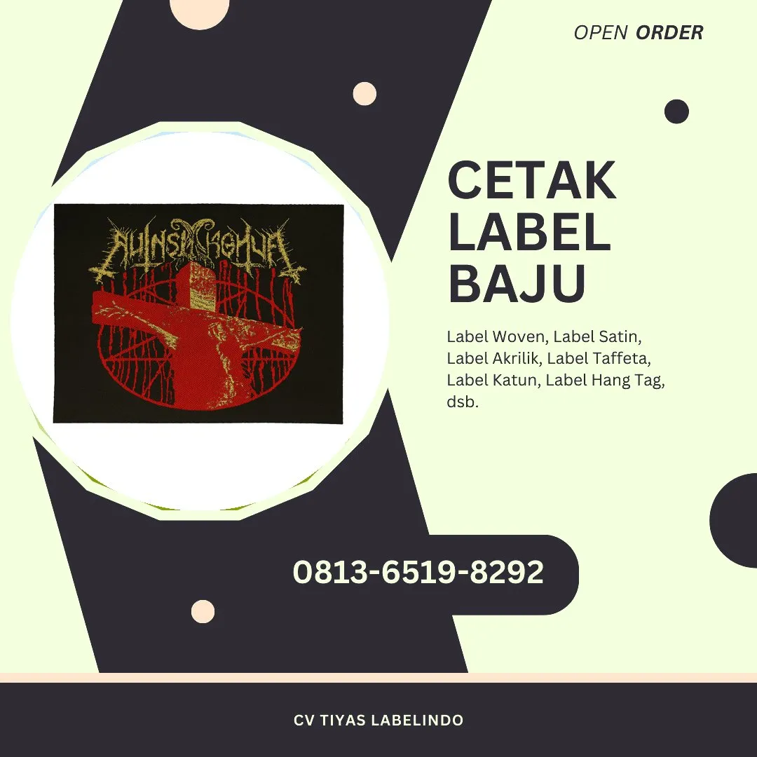 Cetak Label Baju Hulu Sungai Selatan, 0813-6519-8292 (WA)