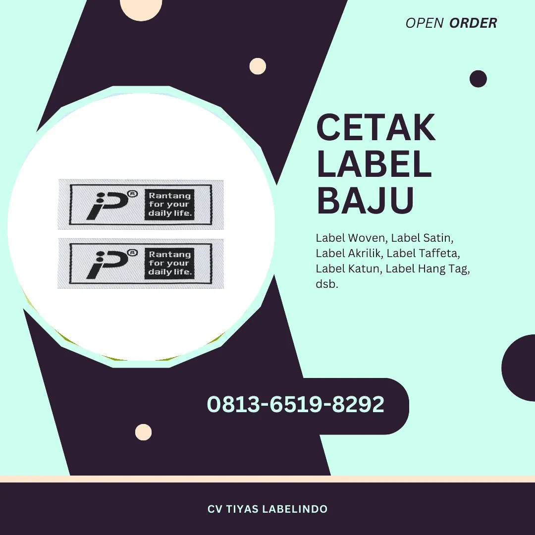 Cetak Label Baju Kotabaru, 0813-6519-8292 (WA)