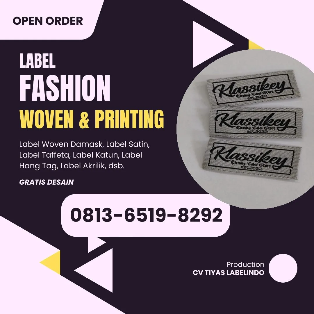 Cetak Label Baju di Tabalong, Label Woven Tabalong, Bikin Label Baju Tabalong, Pembuatan Label Baju Tabalong, Pesan Label Merk Baju Tabalong Cetak Label Tabalong, Label Baju Terdekat Tabalong