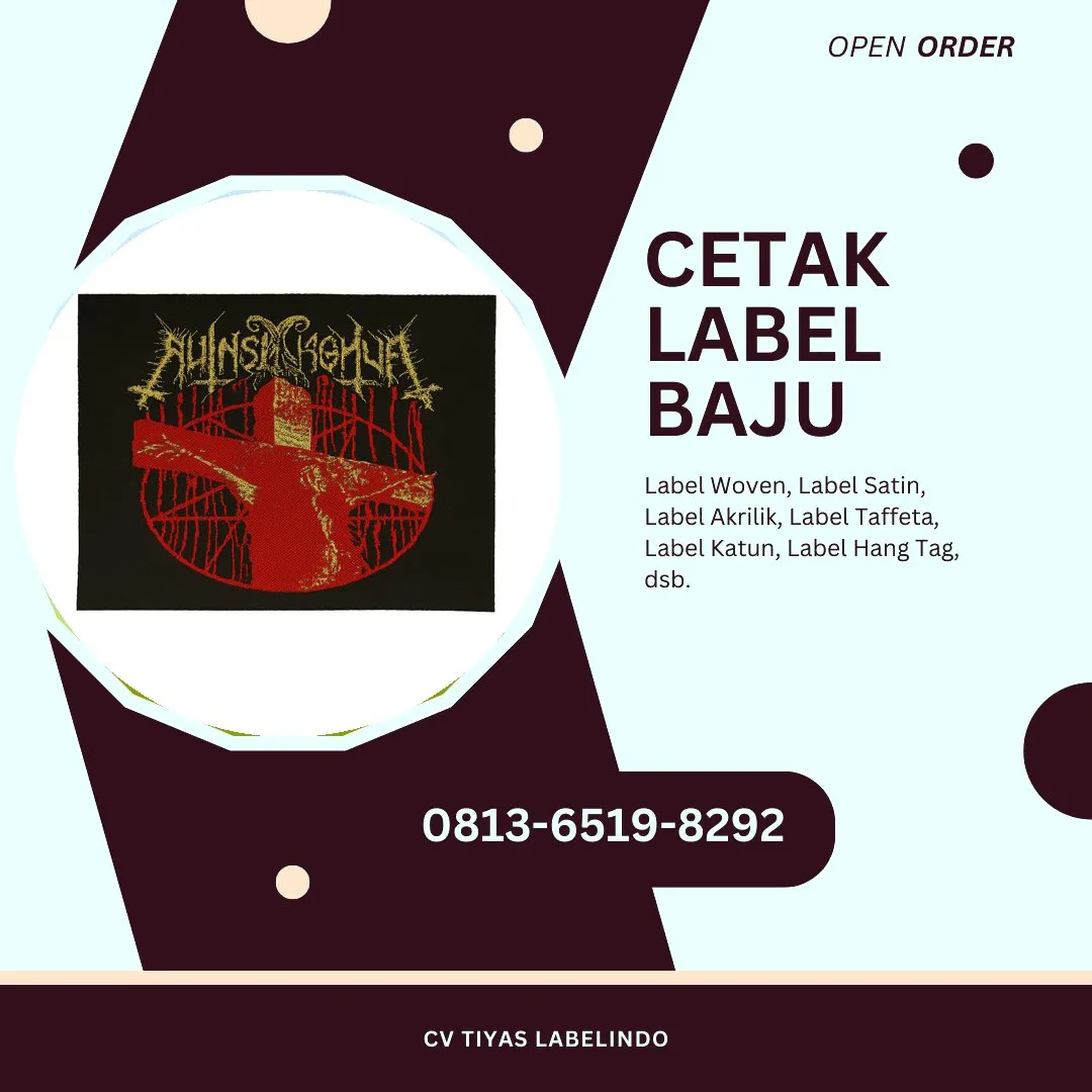 Cetak Label Baju Tanah Bumbu, 0813-6519-8292 (WA)