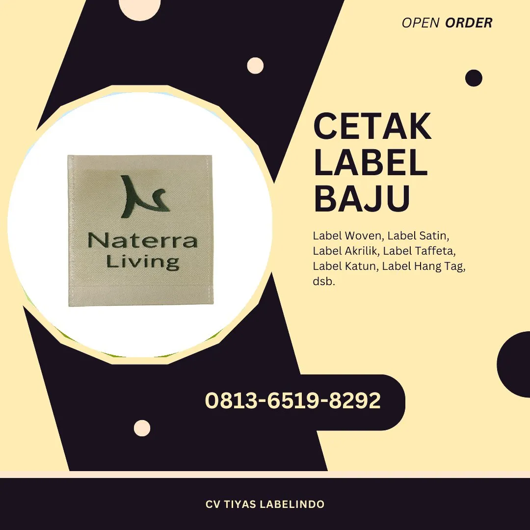 Cetak Label Baju Barito Utara, 0813-6519-8292 (WA)