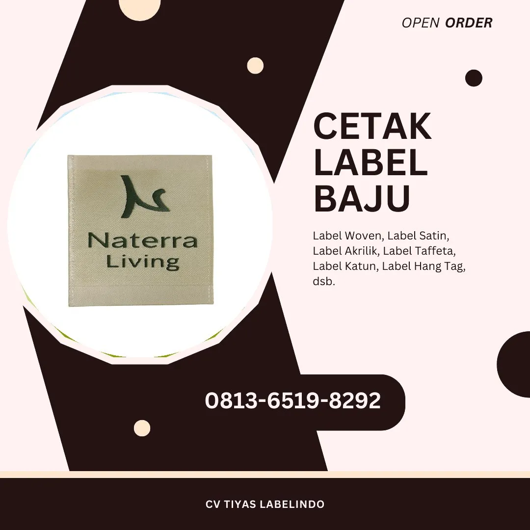 Cetak Label Baju Katingan, 0813-6519-8292 (WA)