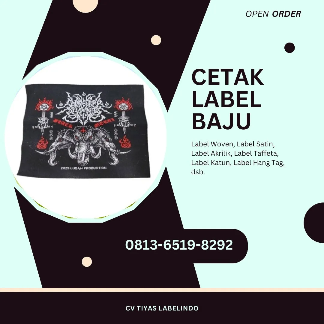 Cetak Label Baju Kotawaringin Barat, 0813-6519-8292 (WA)