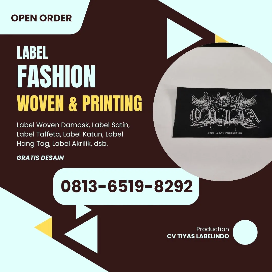 Cetak Label Baju di Kotawaringin Barat, Label Woven Kotawaringin Barat, Bikin Label Baju Kotawaringin Barat, Pembuatan Label Baju Kotawaringin Barat, Pesan Label Merk Baju Kotawaringin Barat Cetak Label Kotawaringin Barat, Label Baju Terdekat Kotawaringin Barat