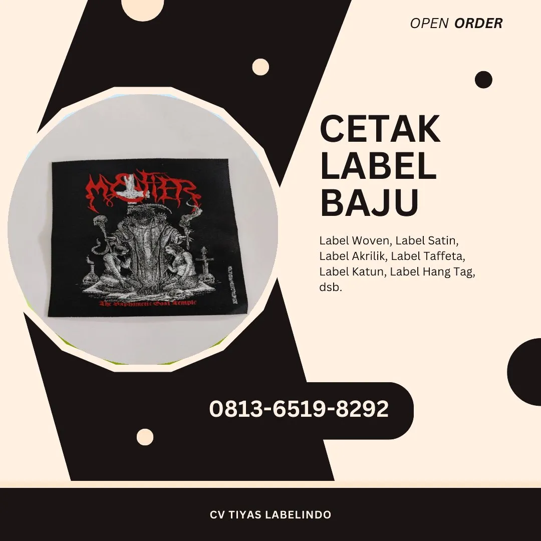 Cetak Label Baju Murung Raya, 0813-6519-8292 (WA)