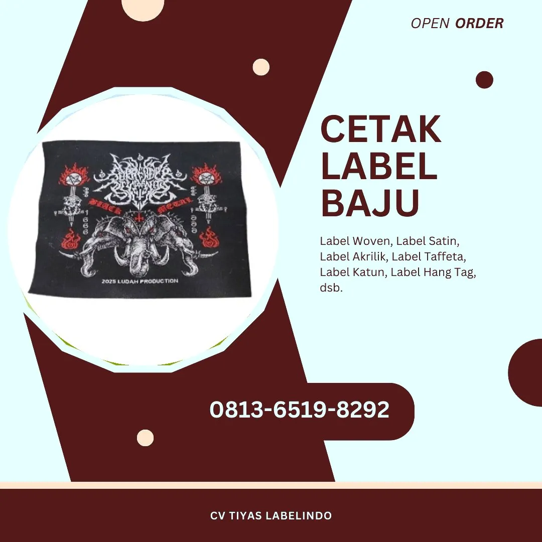 Cetak Label Baju Kutai Barat, 0813-6519-8292 (WA)