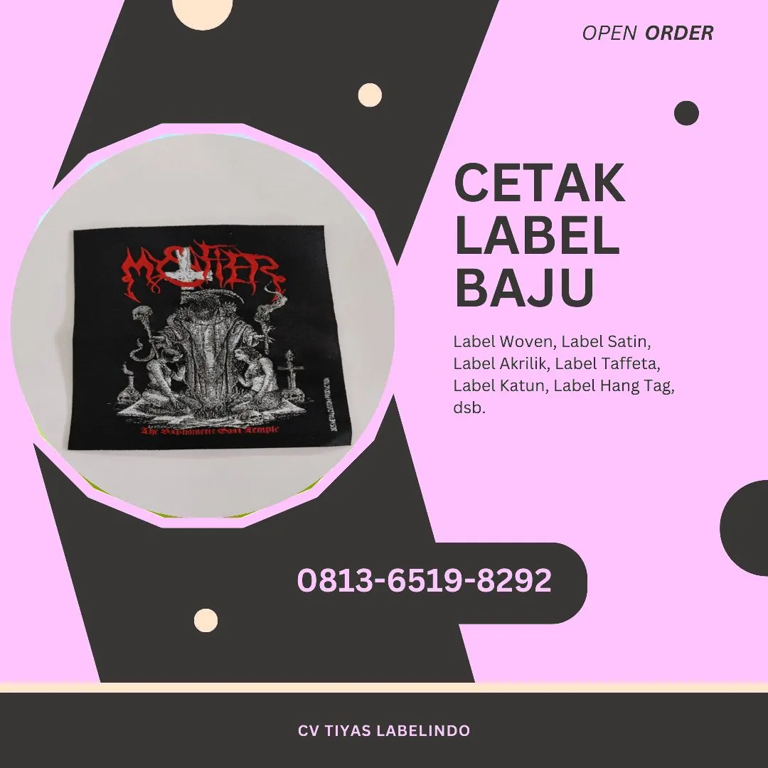 Cetak Label Baju Balikpapan, 0813-6519-8292 (WA)