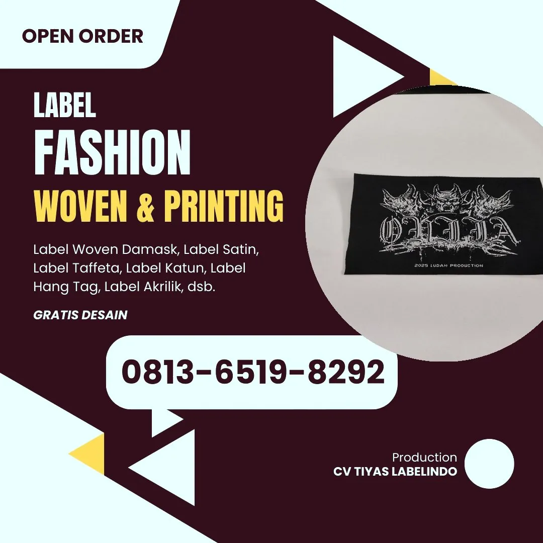 Cetak Label Baju di Bontang, Label Woven Bontang, Bikin Label Baju Bontang, Pembuatan Label Baju Bontang, Pesan Label Merk Baju Bontang Cetak Label Bontang, Label Baju Terdekat Bontang