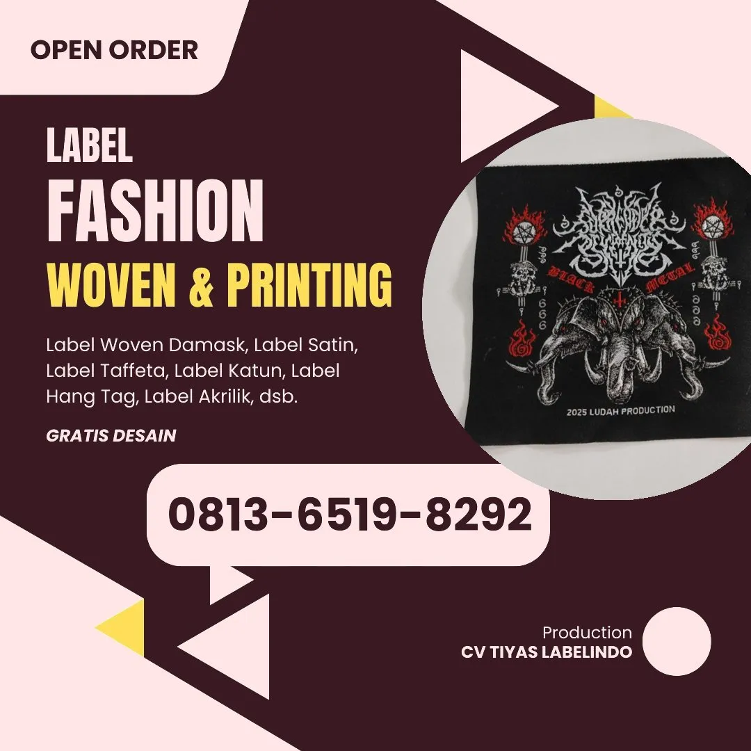 Cetak Label Baju di Bulungan, Label Woven Bulungan, Bikin Label Baju Bulungan, Pembuatan Label Baju Bulungan, Pesan Label Merk Baju Bulungan Cetak Label Bulungan, Label Baju Terdekat Bulungan
