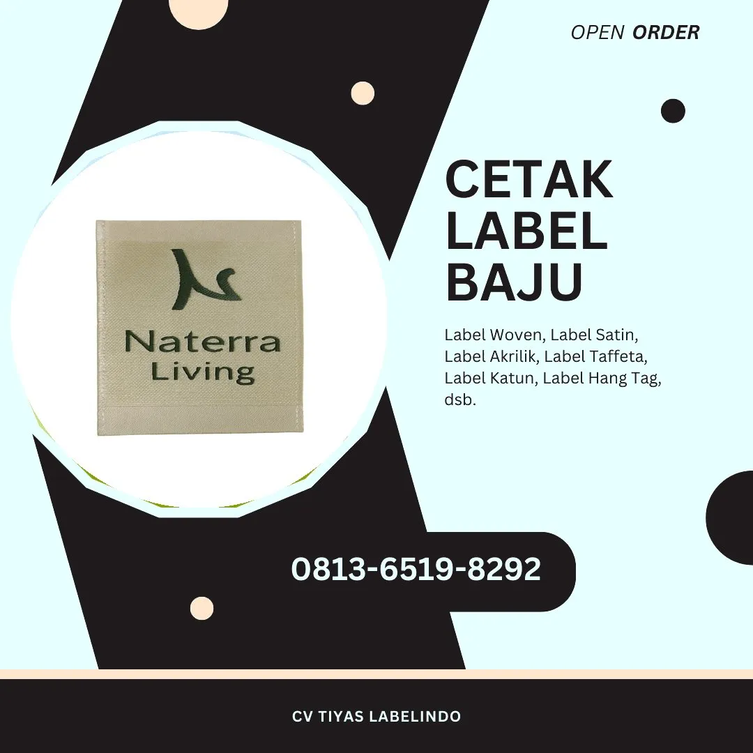 Cetak Label Baju Nunukan, 0813-6519-8292 (WA)