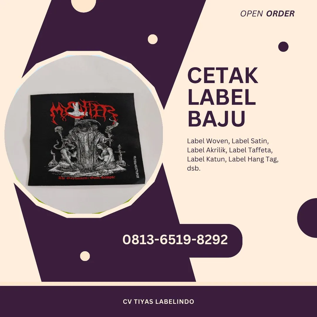 Cetak Label Baju Kepulauan Anambas Riau, 0813-6519-8292 (WA)