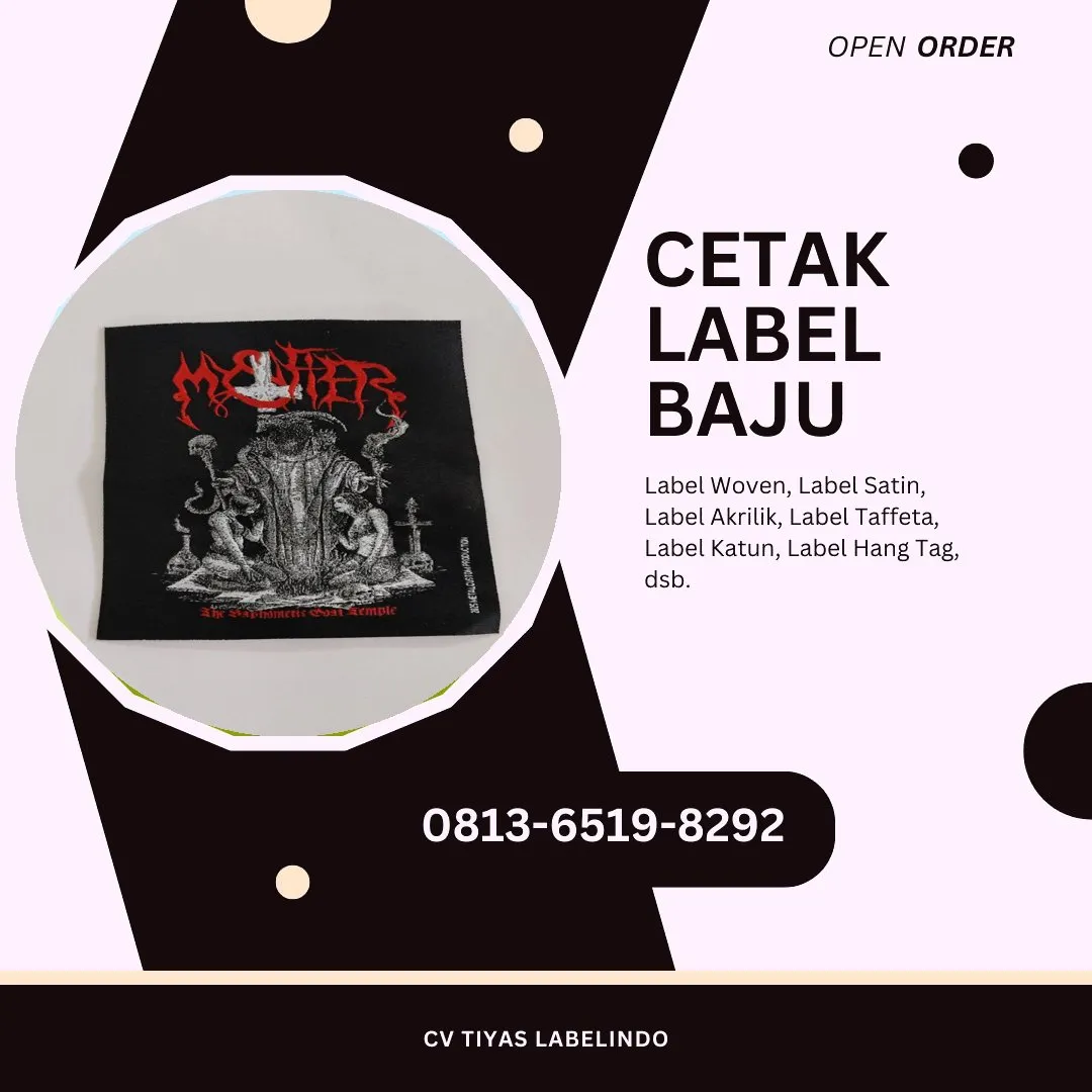 Cetak Label Baju Lampung Selatan, 0813-6519-8292 (WA)