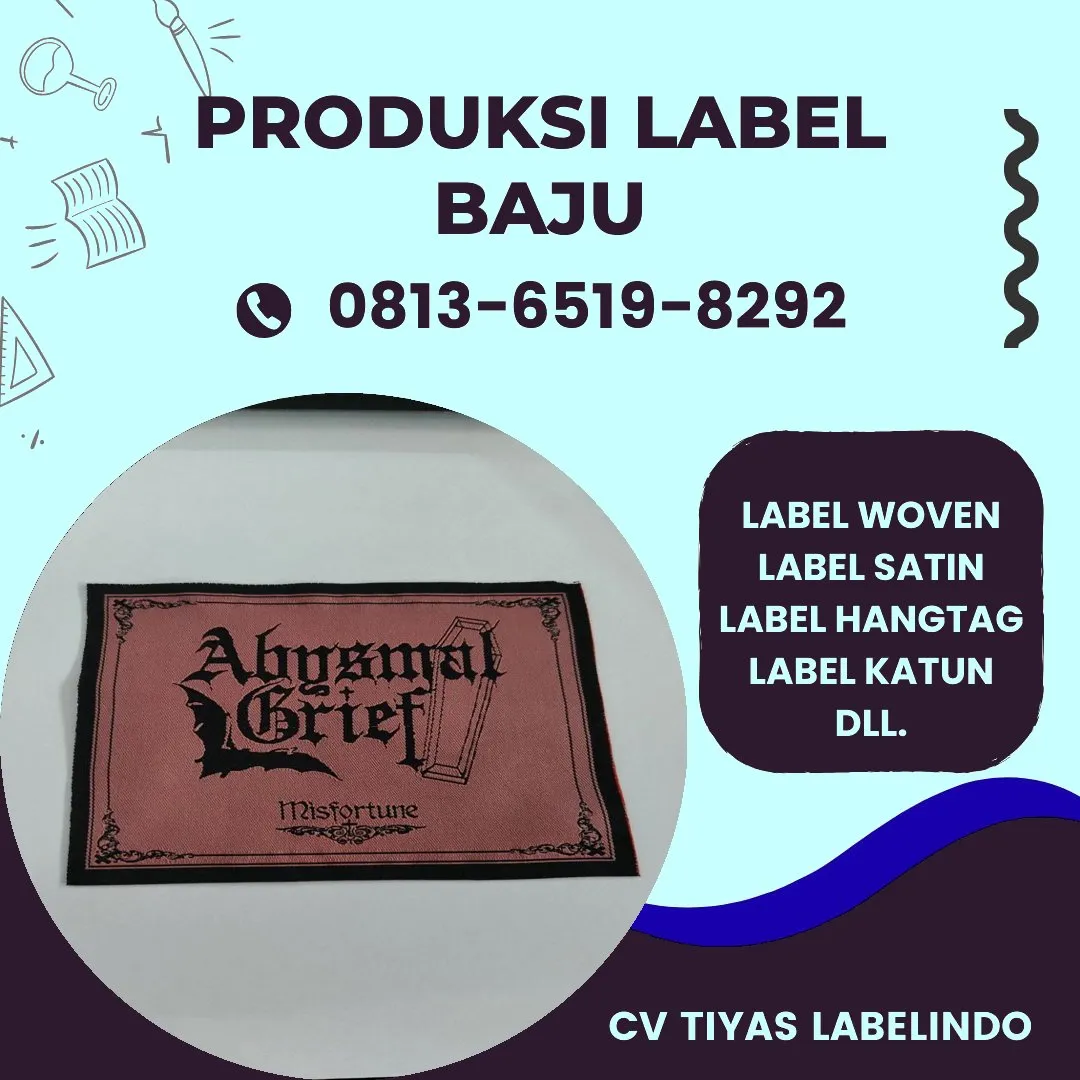 Cetak Label Baju di Lampung Timur, Label Woven Lampung Timur, Bikin Label Baju Lampung Timur, Pembuatan Label Baju Lampung Timur, Pesan Label Merk Baju Lampung Timur Cetak Label Lampung Timur, Label Baju Terdekat Lampung Timur