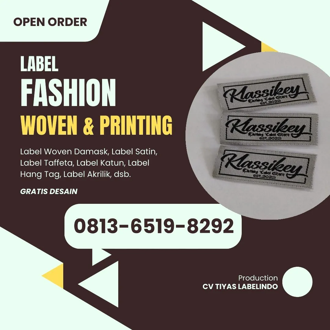 Cetak Label Baju di Lampung Utara, Label Woven Lampung Utara, Bikin Label Baju Lampung Utara, Pembuatan Label Baju Lampung Utara, Pesan Label Merk Baju Lampung Utara Cetak Label Lampung Utara, Label Baju Terdekat Lampung Utara