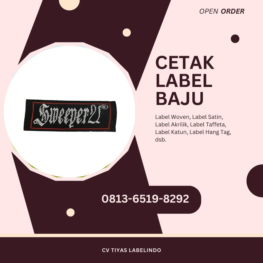 Cetak Label Baju Pringsewu, 0813-6519-8292 (WA)