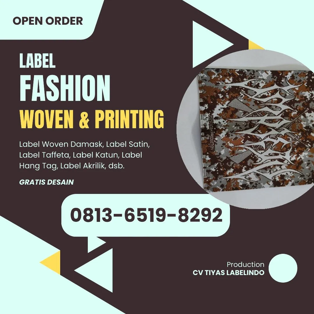 Cetak Label Baju di Buru Selatan, Label Woven Buru Selatan, Bikin Label Baju Buru Selatan, Pembuatan Label Baju Buru Selatan, Pesan Label Merk Baju Buru Selatan Cetak Label Buru Selatan, Label Baju Terdekat Buru Selatan