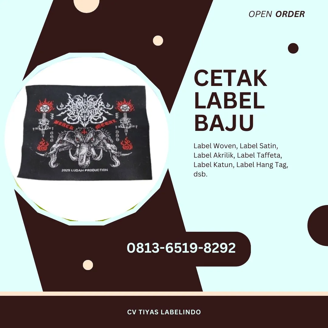 Cetak Label Baju Kepulauan Aru, 0813-6519-8292 (WA)