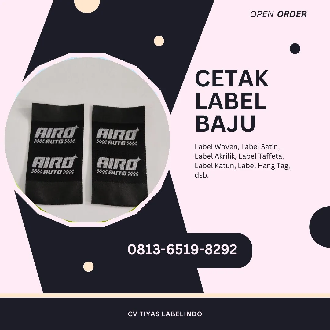Cetak Label Baju Seram Bagian Barat, 0813-6519-8292 (WA)