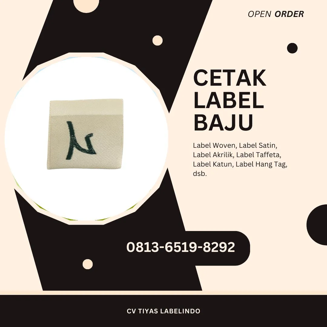 Cetak Label Baju Seram Bagian Timur, 0813-6519-8292 (WA)