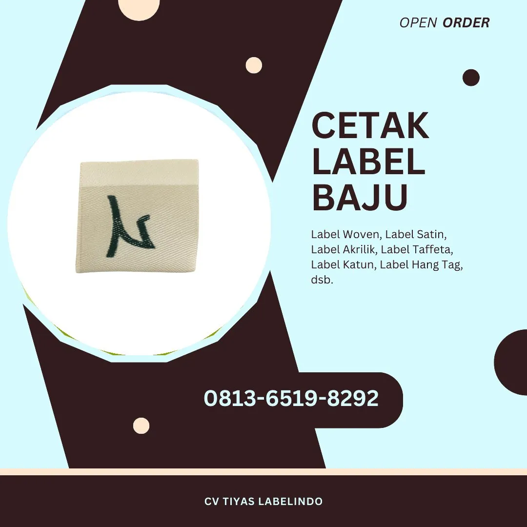 Cetak Label Baju Ambon, 0813-6519-8292 (WA)