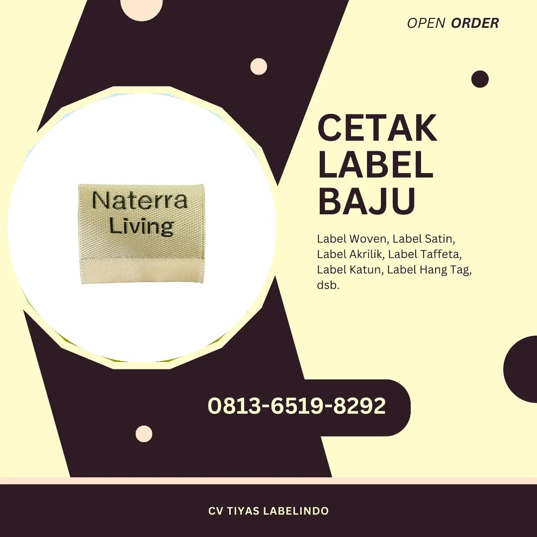 Cetak Label Baju Tual, 0813-6519-8292 (WA)