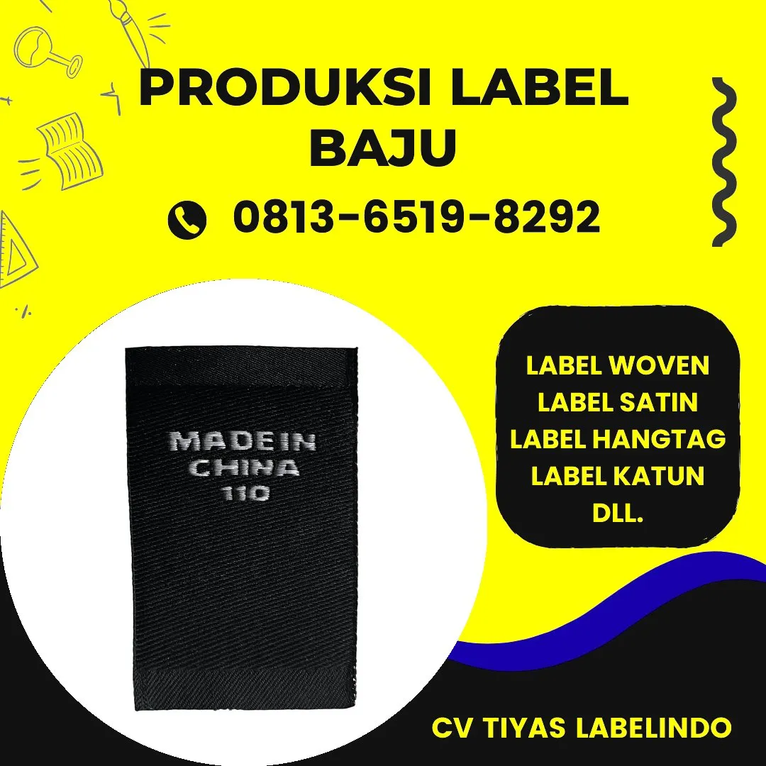 Cetak Label Baju di Halmahera Timur, Label Woven Halmahera Timur, Bikin Label Baju Halmahera Timur, Pembuatan Label Baju Halmahera Timur, Pesan Label Merk Baju Halmahera Timur Cetak Label Halmahera Timur, Label Baju Terdekat Halmahera Timur
