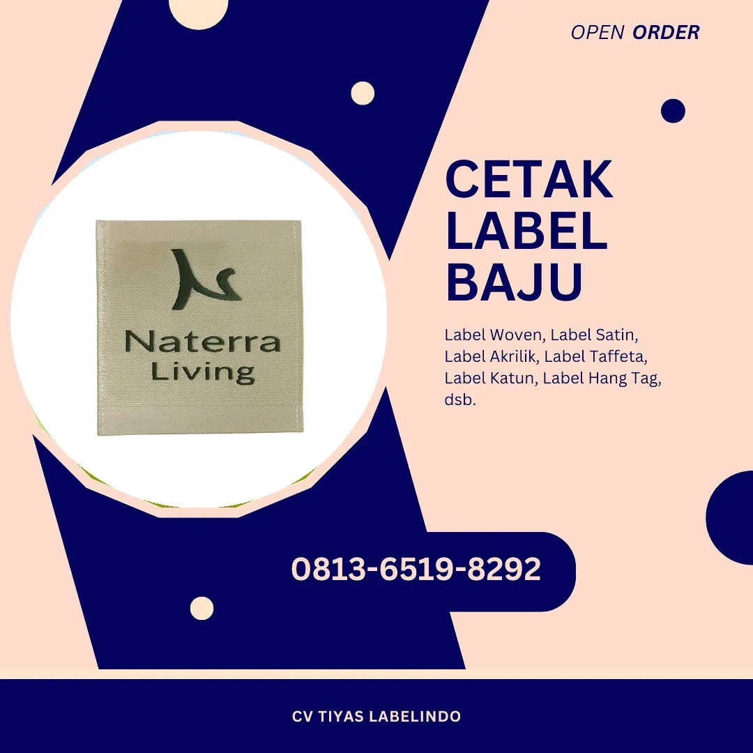 Cetak Label Baju Halmahera Utara, 0813-6519-8292 (WA)