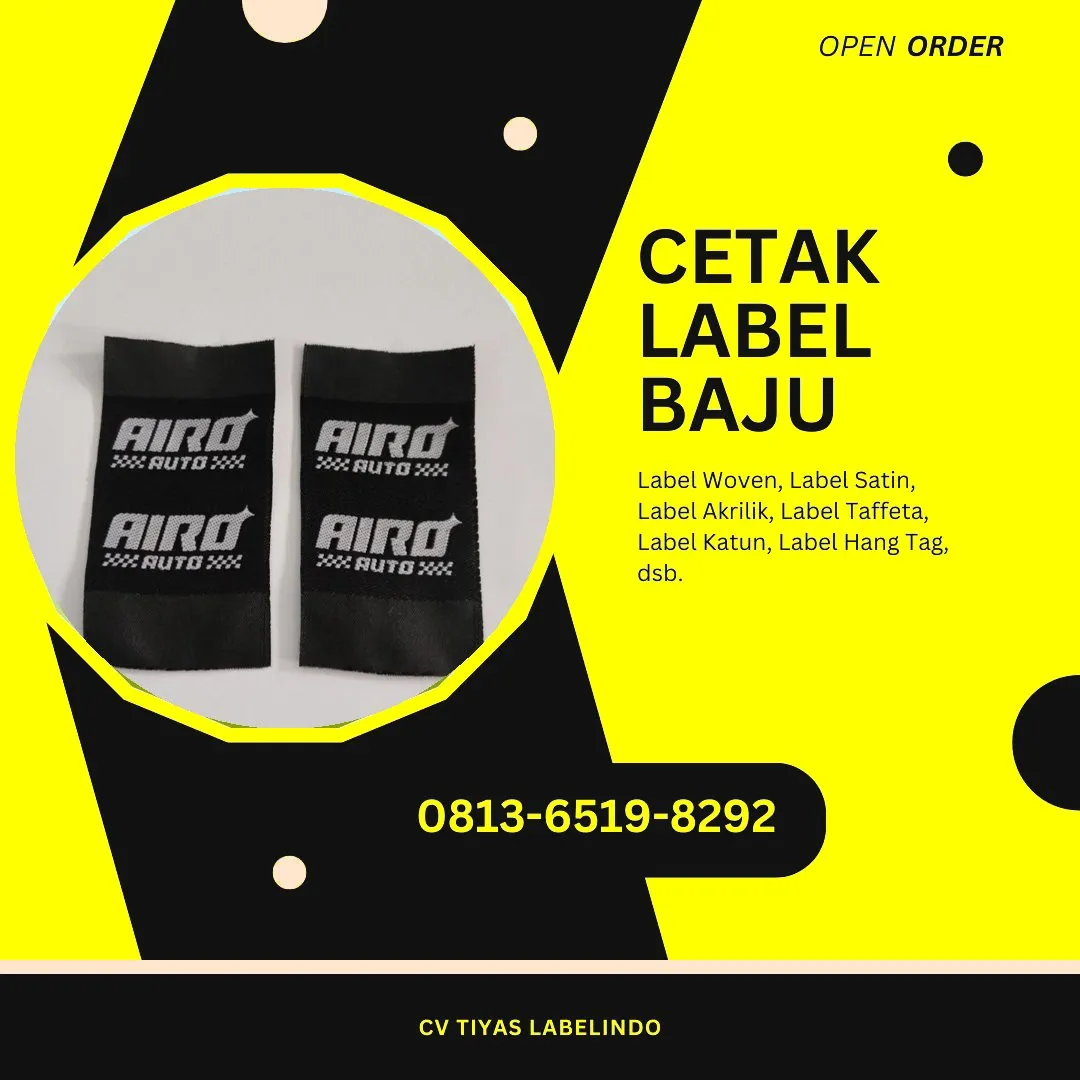 Cetak Label Baju Pulau Taliabu, 0813-6519-8292 (WA)