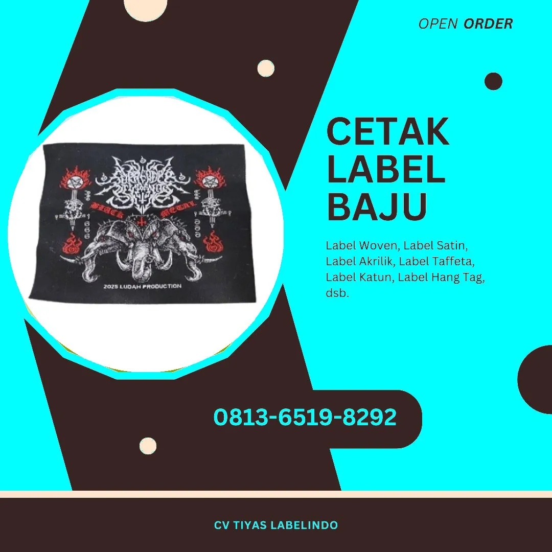 Cetak Label Baju Ternate, 0813-6519-8292 (WA)