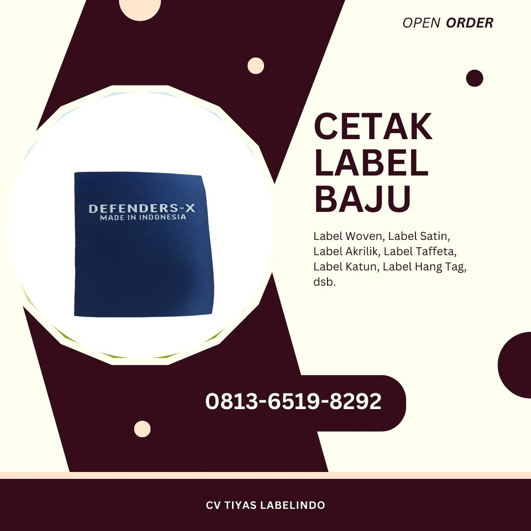 Cetak Label Baju Aceh Besar, 0813-6519-8292 (WA)