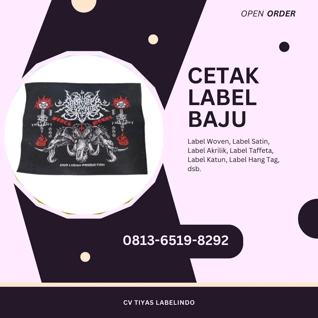 Cetak Label Baju Aceh Jaya, 0813-6519-8292 (WA)