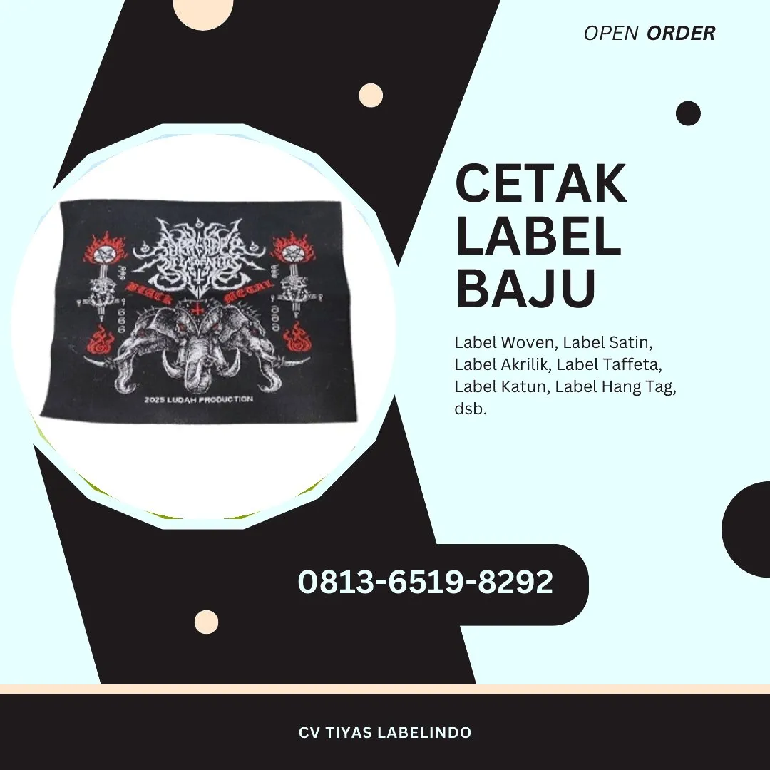 Cetak Label Baju Aceh Selatan, 0813-6519-8292 (WA)