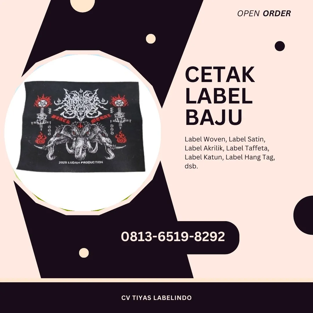 Cetak Label Baju Aceh Singkil, 0813-6519-8292 (WA)