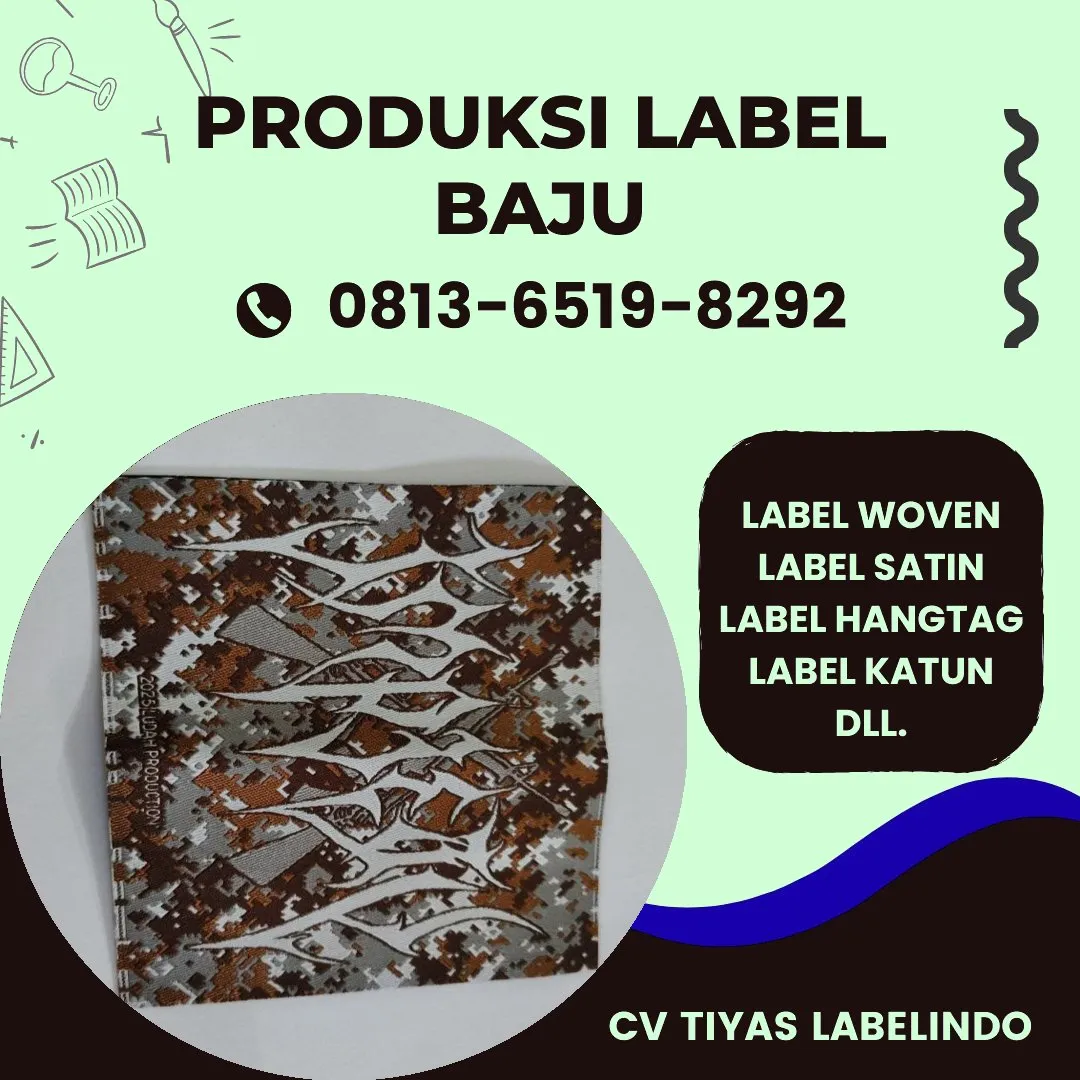 Cetak Label Baju di Aceh Tengah, Label Woven Aceh Tengah, Bikin Label Baju Aceh Tengah, Pembuatan Label Baju Aceh Tengah, Pesan Label Merk Baju Aceh Tengah Cetak Label Aceh Tengah, Label Baju Terdekat Aceh Tengah