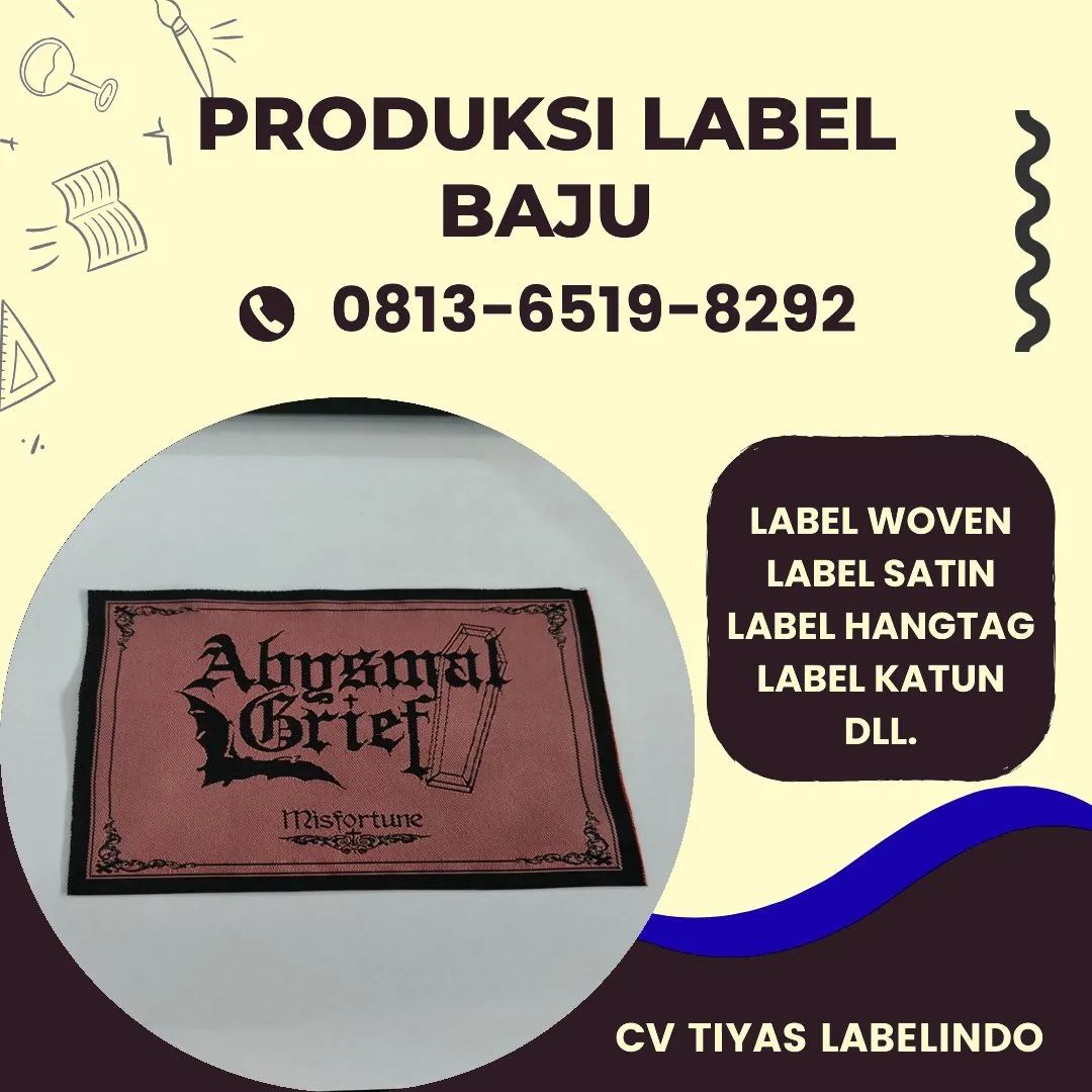 Cetak Label Baju di Aceh Timur, Label Woven Aceh Timur, Bikin Label Baju Aceh Timur, Pembuatan Label Baju Aceh Timur, Pesan Label Merk Baju Aceh Timur Cetak Label Aceh Timur, Label Baju Terdekat Aceh Timur