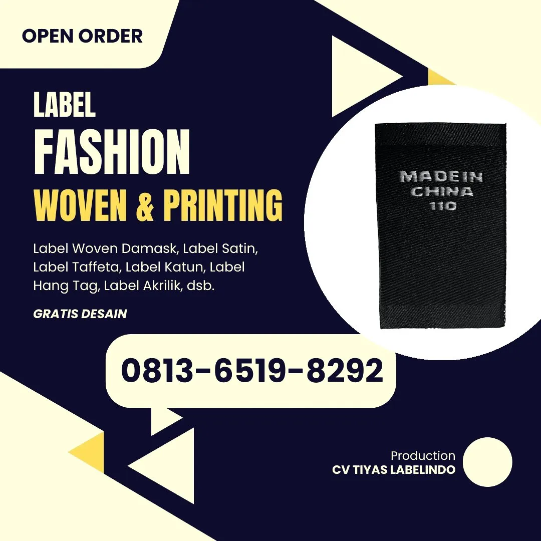 Cetak Label Baju di Aceh Utara, Label Woven Aceh Utara, Bikin Label Baju Aceh Utara, Pembuatan Label Baju Aceh Utara, Pesan Label Merk Baju Aceh Utara Cetak Label Aceh Utara, Label Baju Terdekat Aceh Utara