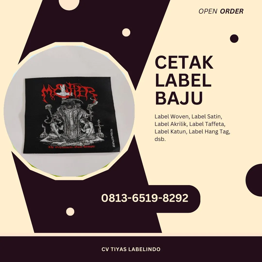 Cetak Label Baju Gayo Lues, 0813-6519-8292 (WA)