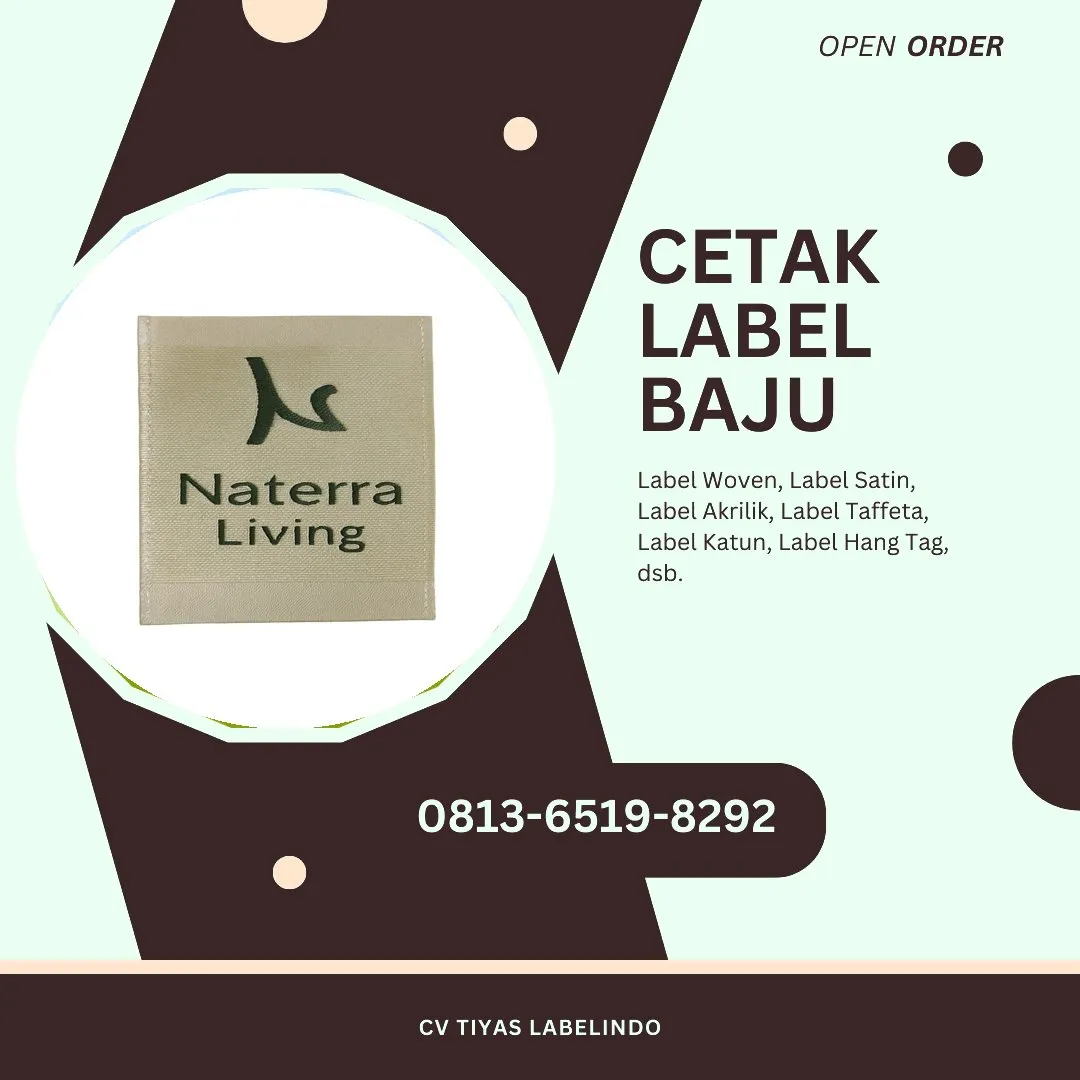 Cetak Label Baju Nagan Raya, 0813-6519-8292 (WA)