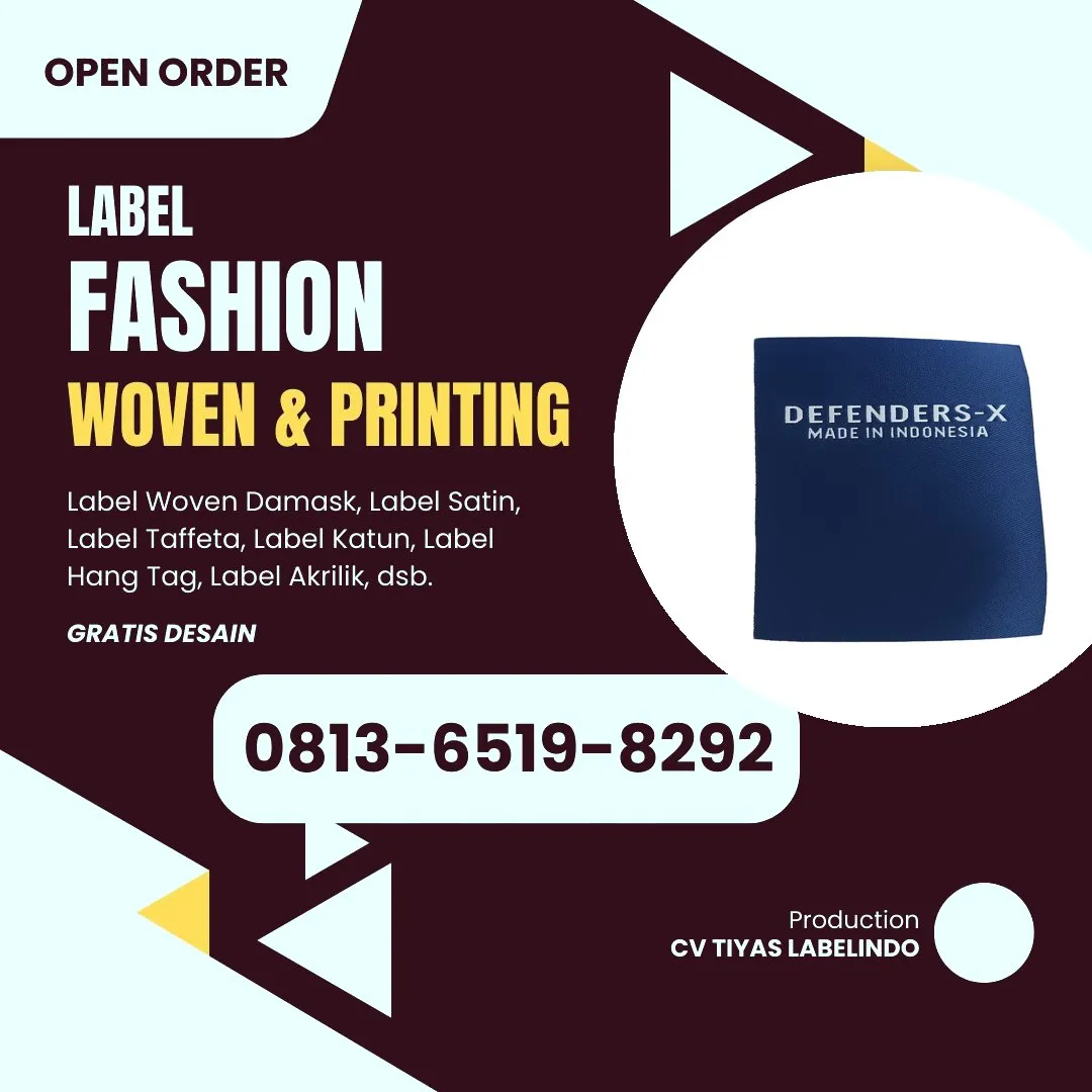 Cetak Label Baju di Banda Aceh, Label Woven Banda Aceh, Bikin Label Baju Banda Aceh, Pembuatan Label Baju Banda Aceh, Pesan Label Merk Baju Banda Aceh Cetak Label Banda Aceh, Label Baju Terdekat Banda Aceh