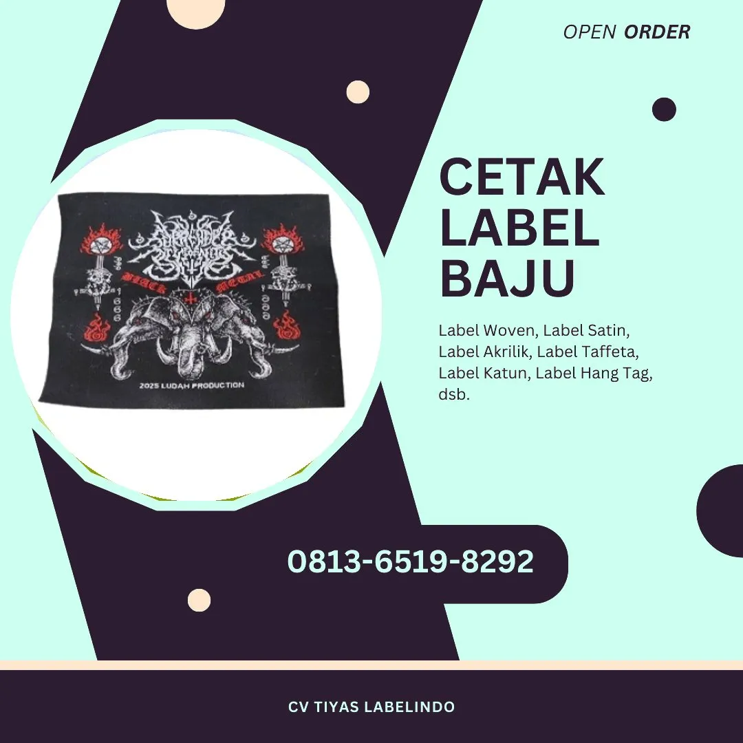Cetak Label Baju Subulussalam, 0813-6519-8292 (WA)