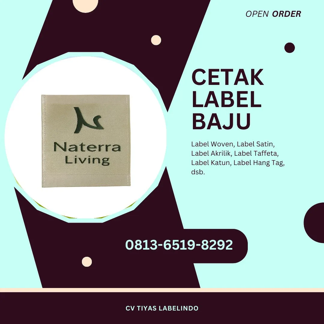 Cetak Label Baju Sumbawa, 0813-6519-8292 (WA)