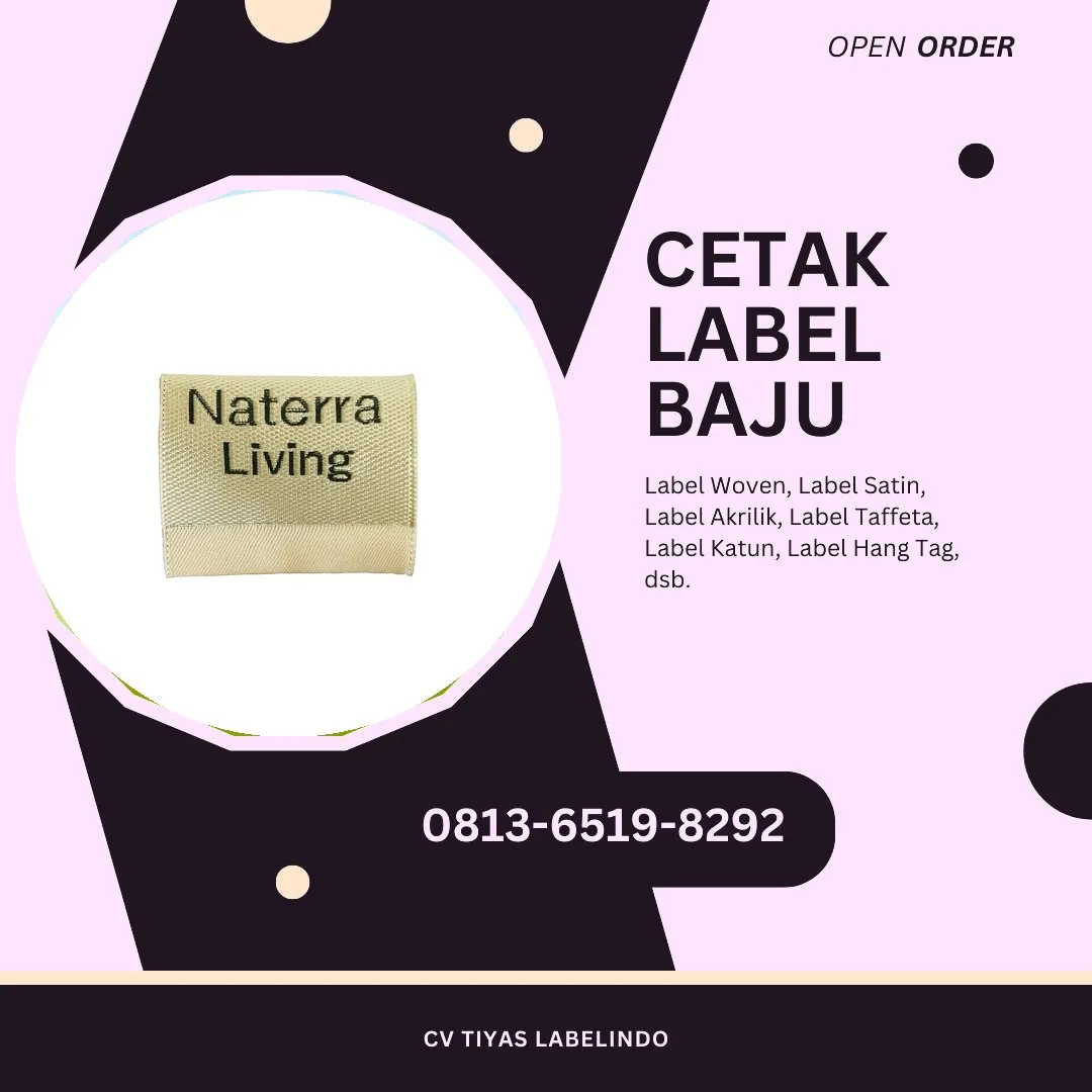 Cetak Label Baju Sumbawa Barat, 0813-6519-8292 (WA)