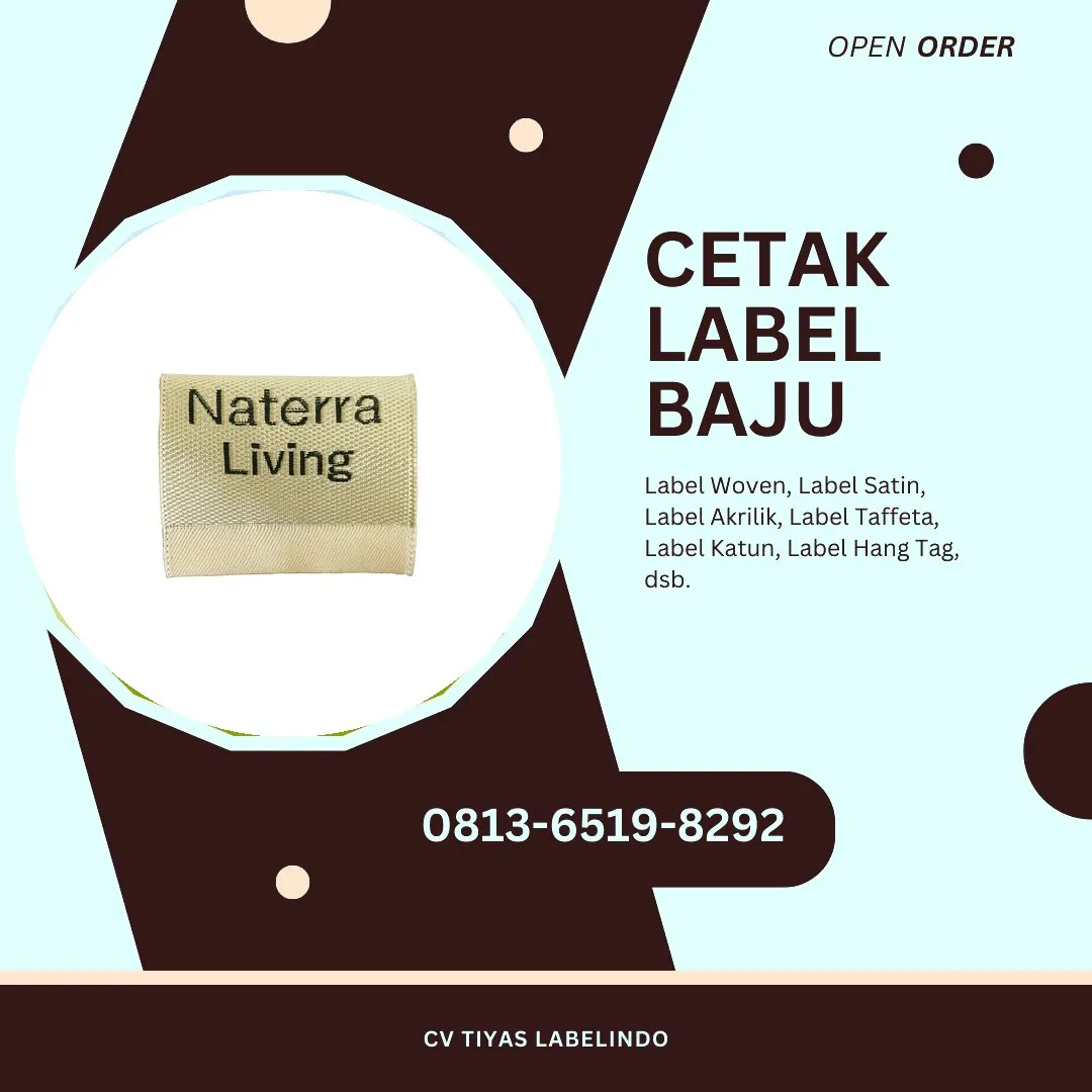 Cetak Label Baju Ende, 0813-6519-8292 (WA)