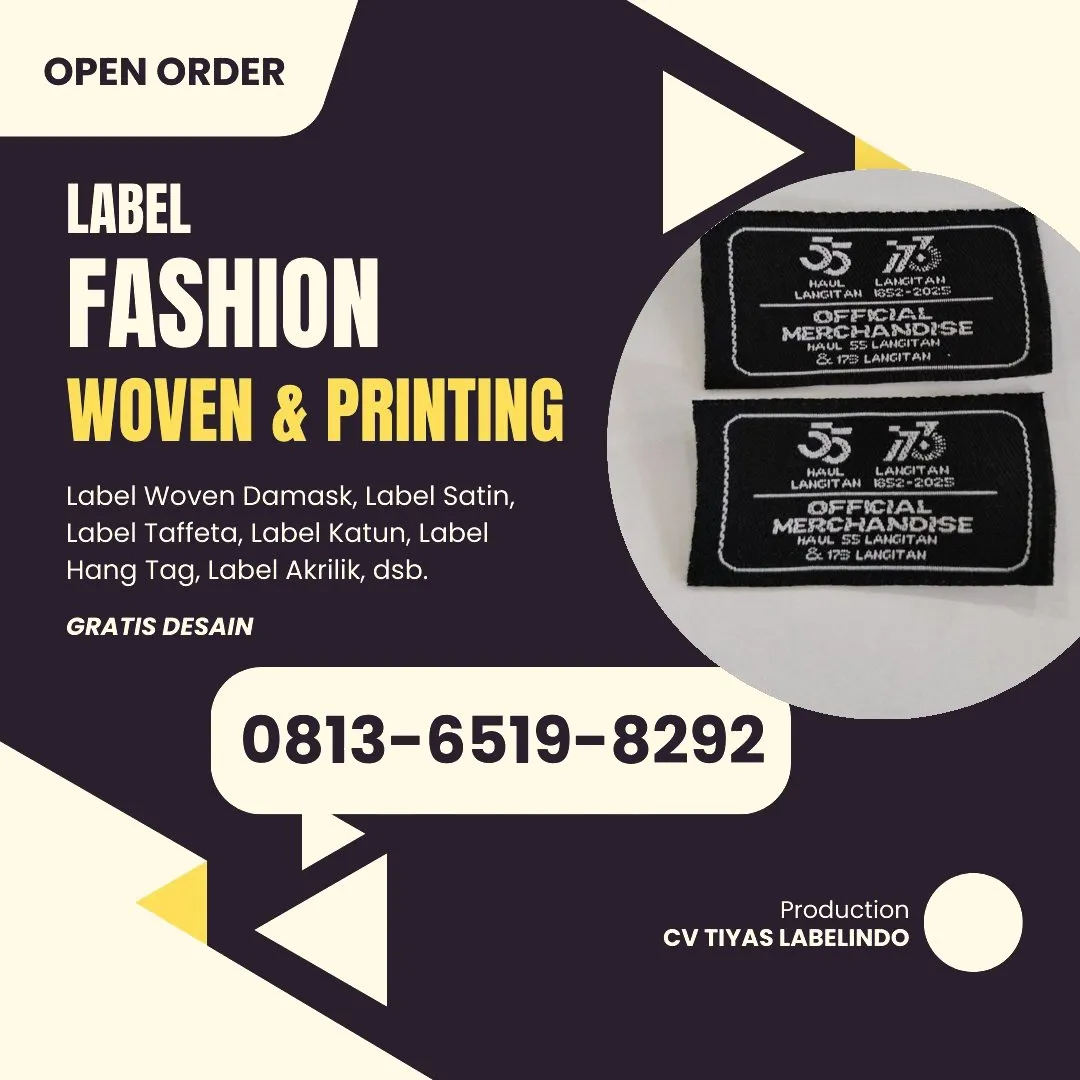 Cetak Label Baju di Flores Timur, Label Woven Flores Timur, Bikin Label Baju Flores Timur, Pembuatan Label Baju Flores Timur, Pesan Label Merk Baju Flores Timur Cetak Label Flores Timur, Label Baju Terdekat Flores Timur
