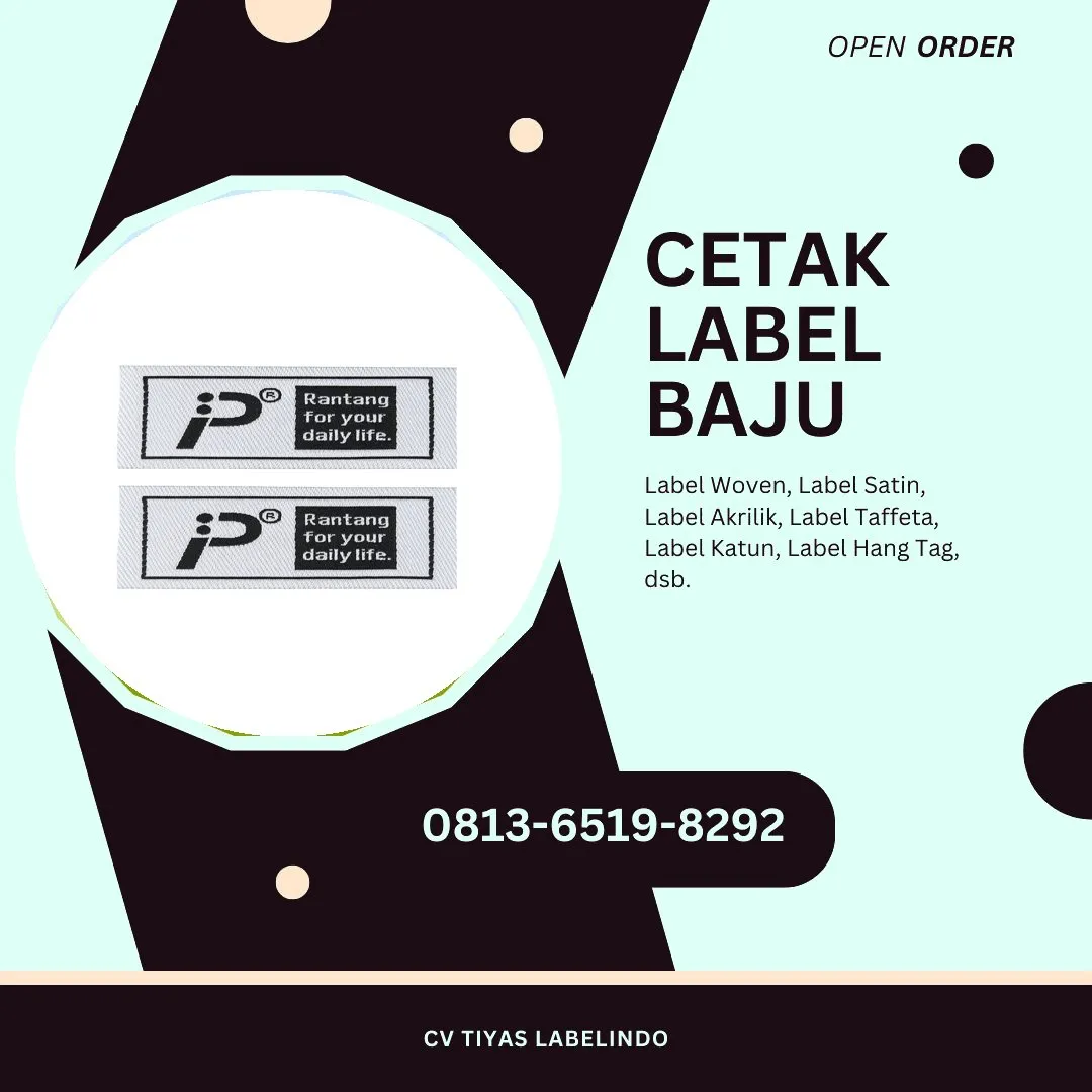 Cetak Label Baju Belu, 0813-6519-8292 (WA)